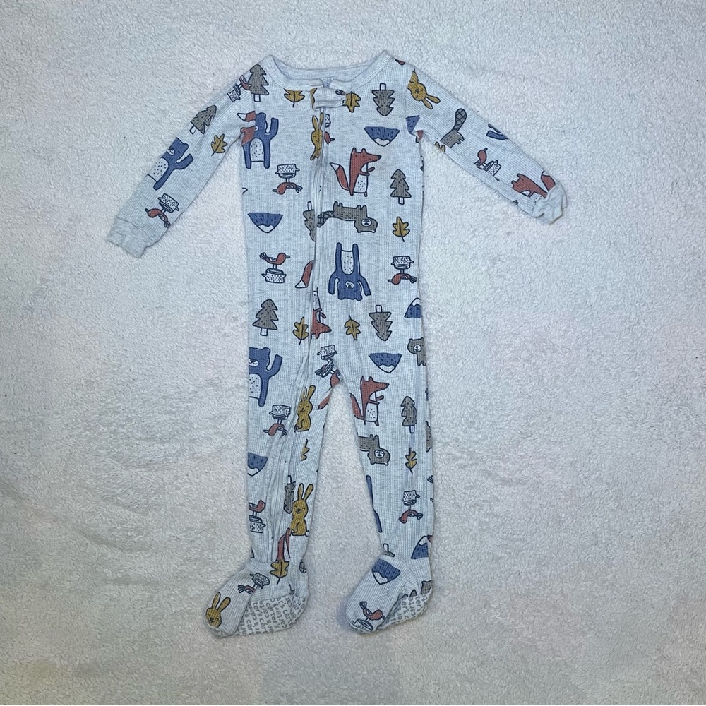 Carter's Multicolor Animal Print Footie